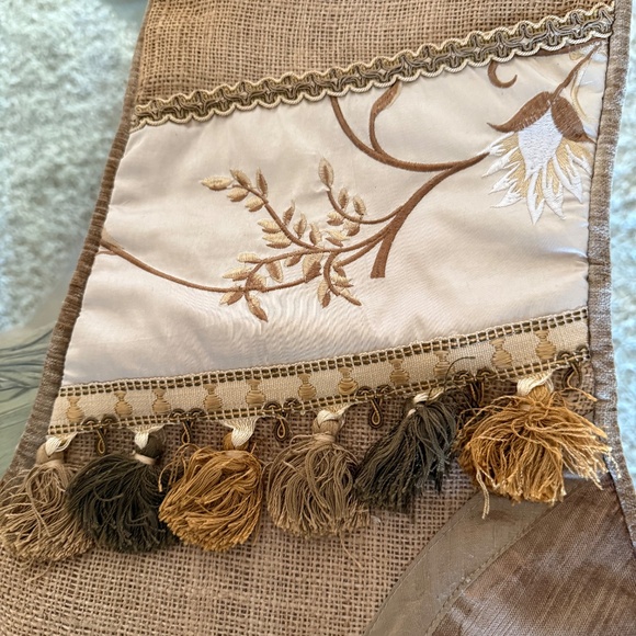 Christmas Stockings Set of 2 Decorative Burlap Large - Picture 6 of 10